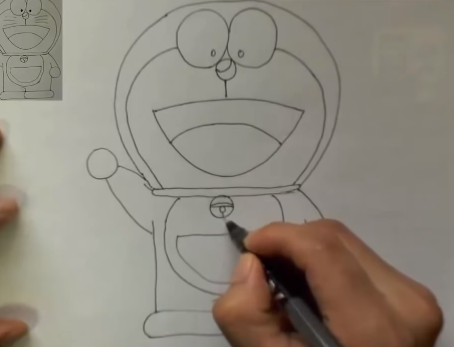 Hướng dẫn vẽ Doraemon